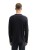 Koszulka z długim rękawem męska czarna Tom Tailor Long-sleeved cotton Henley - widok z tyłu