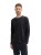 Koszulka z długim rękawem męska czarna Tom Tailor Long-sleeved cotton Henley