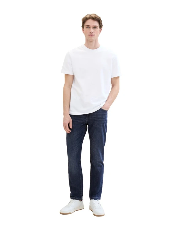 Jeansy męskie niebieskie Tom Tailor Josh Ultra Light Denim - widok z przodu na całym modelu