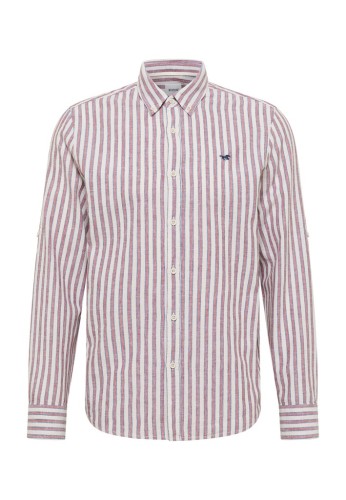 Koszula męska w paski Mustang Rawlins Red and Blue Stripe Regular