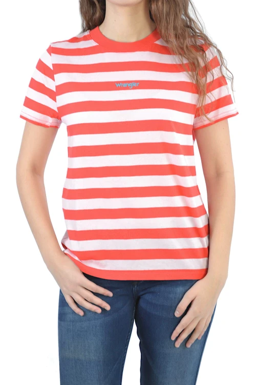 wrangler-ss-stripe-tee-bittersweet-red-W7Z5EVXBO-koszulka w paski damska-1.JPG