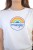 WRANGLER SUMMER TEE WHITE T-SHIRT DAMSKI - zbliżenie na materiał