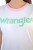 WRANGLER RINGER TEE REAL WHITE LOGO T-SHIRT DAMSKI - zbliżenie na materiał