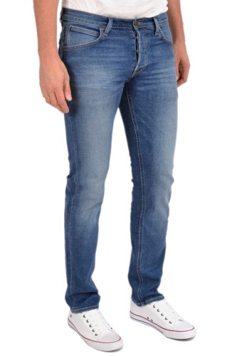 Lee Daren Regular Straight Blue Drop proste jeansy męskie niebieskie - widok z przodu