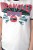 Koszulka damska luźna Wrangler Boyfiend Offwhite t-shirt z nadrukiem - zbliżenie na materiał
