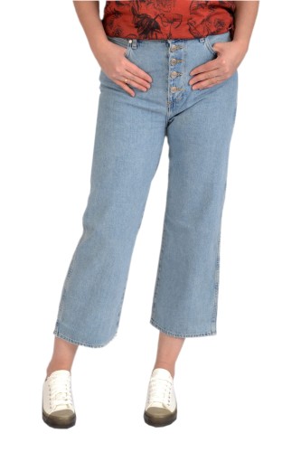 Wrangler Crop Retro-Boyfriend proste jeansy damskie 7/8 bez streczu