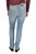 Wrangler Slim Sunfaded jeansy damskie jasne - widok z tyłu