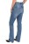 Wrangler Bootcut All Star Blue jeansy damskie bez streczu z wysokim stanem - widok z boku