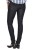 Wrangler Courtney Smooth Legs granatowe jeansy damskie biodrówki rurki - widok z tyłu