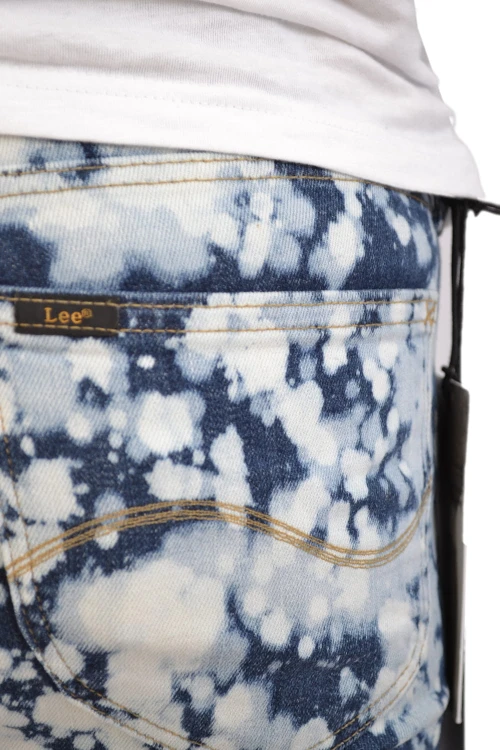 Lee Scarlett Skinny Sea Storm jeansy damskie rurki - zbliżenie na tylną kieszeń