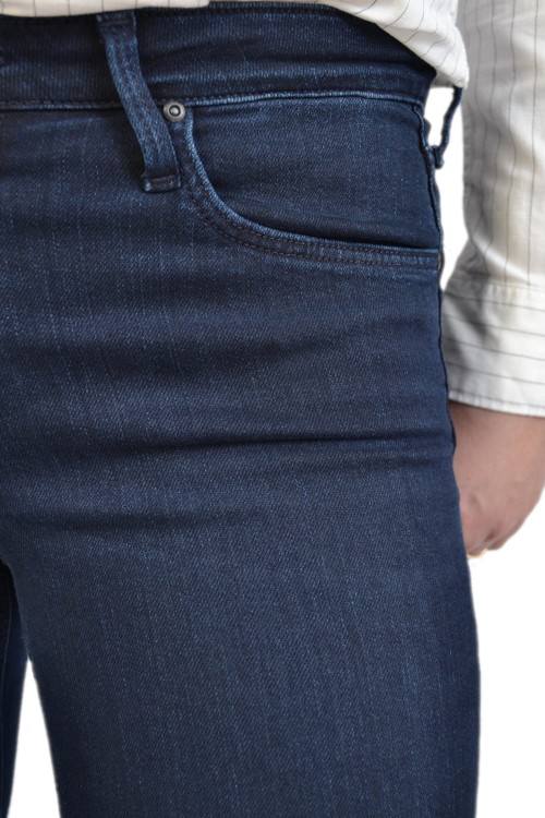 Lee Hoxie Skinny Summer Night granatowe jeansy damskie dzwony - zbliżenie na tylną kieszeń