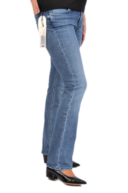 Lee Hoxie Skinny Boot Cool Daze niebieskie jeansy damskie dzwony