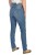 Wrangler Boyfriend Soft Worn jeansy damskie niebieskie - widok z tyłu