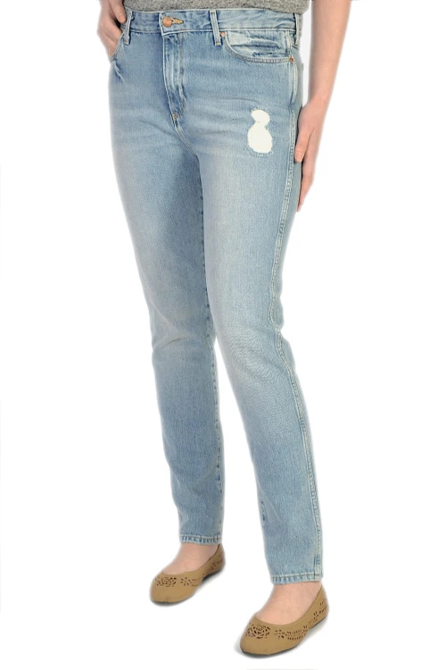 Wrangler Boyfriend Glaston jasne jeansy damskie bez streczu