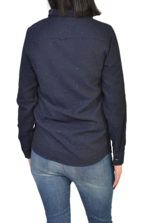 Lee One Pocket Shirt Medieval Blue koszula damska granatowa - widok z tyłu
