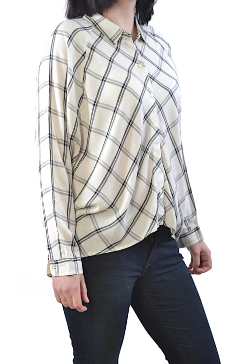 Wrangler Loose Shirt Ivory koszula damska cienka luźna