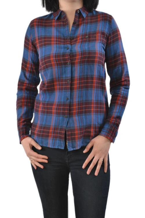 Lee One Pocket Shirt Rust koszula damska w kratę