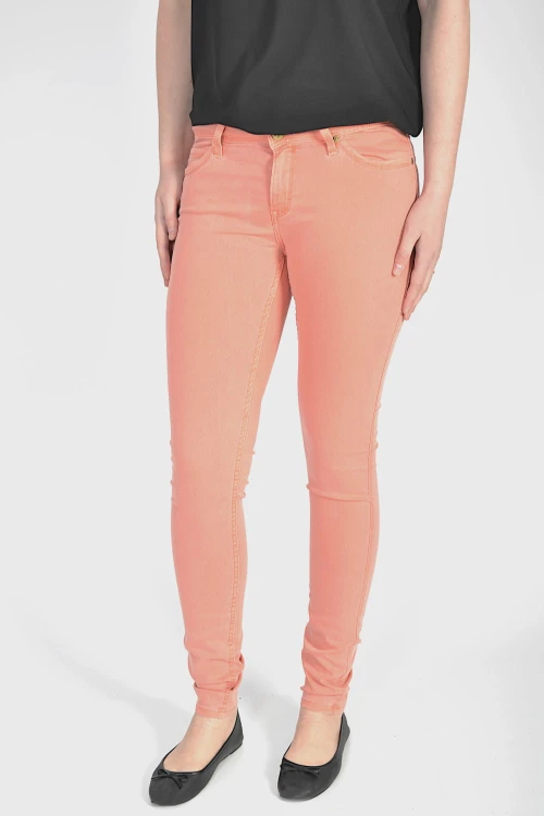 Lee Toxey Super Skinny Apricot rurki damskie spodnie cienkie biodrówki