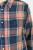 Wrangler 1pkt Shirt Glow Orange koszula męska w kratę slim - zbliżenie na materiał