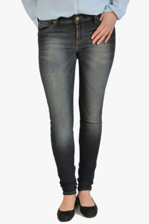Lee Toxey Super Skinny Black Ocean rurki jeansy damskie biodrówki