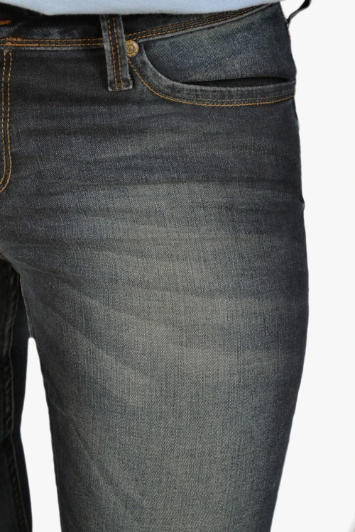 Lee Toxey Super Skinny Black Ocean rurki jeansy damskie biodrówki - zbliżenie na materiał