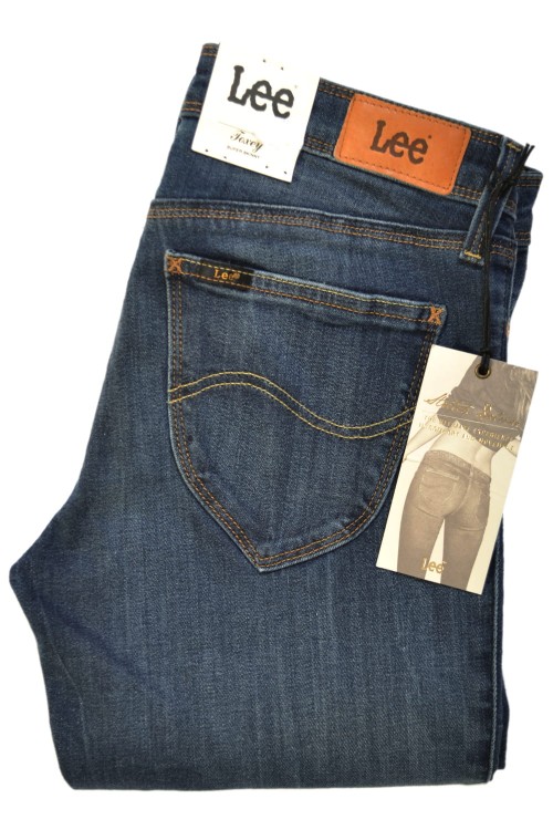 Lee Toxey Super Skinny Dark Deluxe rurki jeansy damskie biodrówki