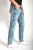 Wrangler Slider Regular Tapered Super Stone jeansy męskie przetarcia - widok z boku