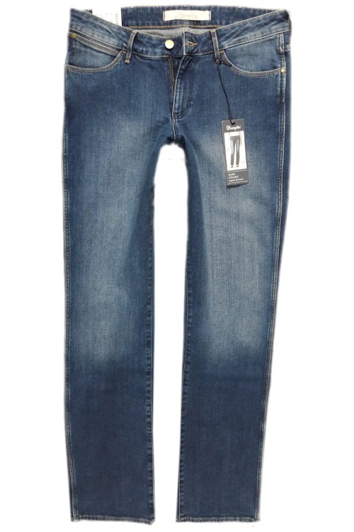 Wrangler Sara Regular Meadow Blue proste jeansy męskie niebieskie