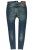 Wrangler Skinny High Rise Vintage Blue jeansy damskie rurki z wysokim stanem - widok z tyłu