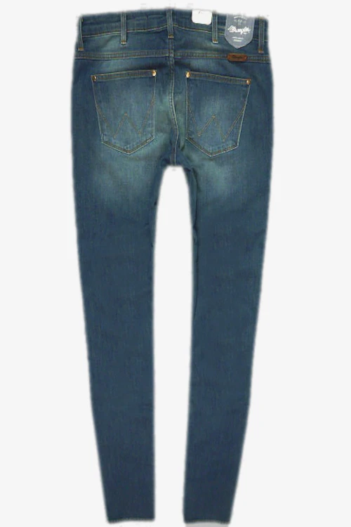 Wrangler Corynn Reveries jeansy damskie rurki - widok z tyłu