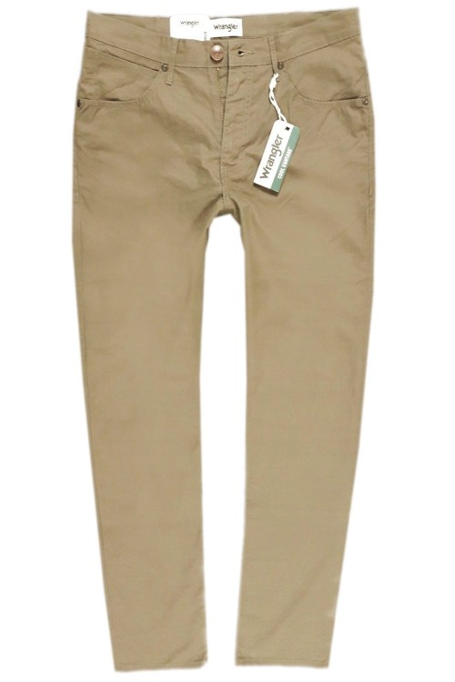 Wrangler Arizona Safari Khaki Cienkie Spodnie Materiałowe Męskie