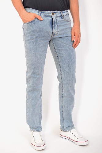 Lee Daren Zip Fly Electric Dreams jeansy męskie proste jasne - widok z przodu