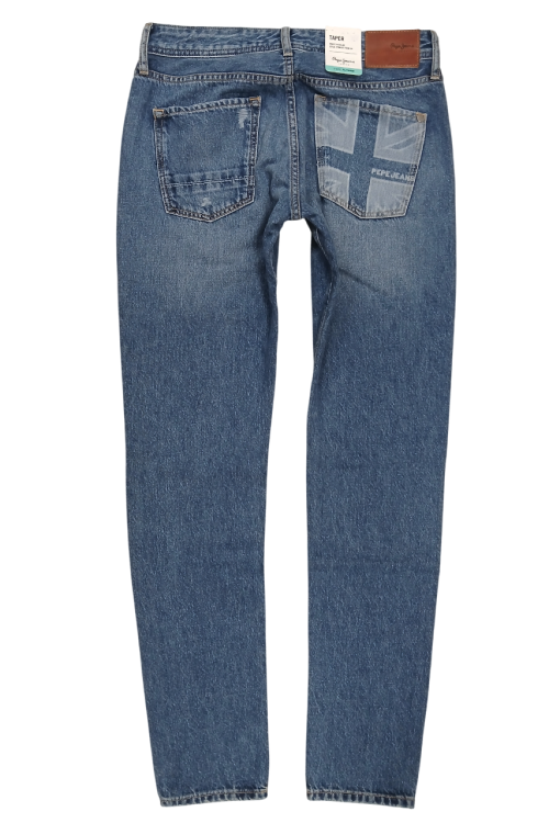 Jeansy męskie zwężane Pepe Jeans Tapered Stanley From Us - widok z tyłu