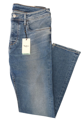 Jeansy męskie zwężane Pepe Jeans Slim Hatch Reclaim - zbliżenie na nogawki