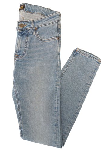 Lee Malone Skinny Topaz jeansy męskie rurki sec - zbliżenie na nogawki