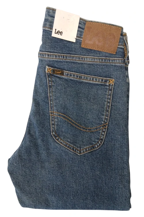 Lee Malone Skinny Stone Blue jeansy męskie rurki sec
