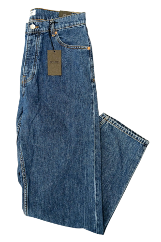 Jeansy męskie luźne proste Only & Sons Onsfive Relax Medium Blue - zbliżenie na nogawki