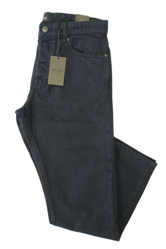 Jeansy męskie granatowe proste Only & Sons Avi Carrot Navy Blue - widok na nogawki