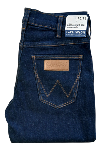 Wrangler Greensboro 803 Regular Straight Day Drifter jeansy męskie proste granatowe