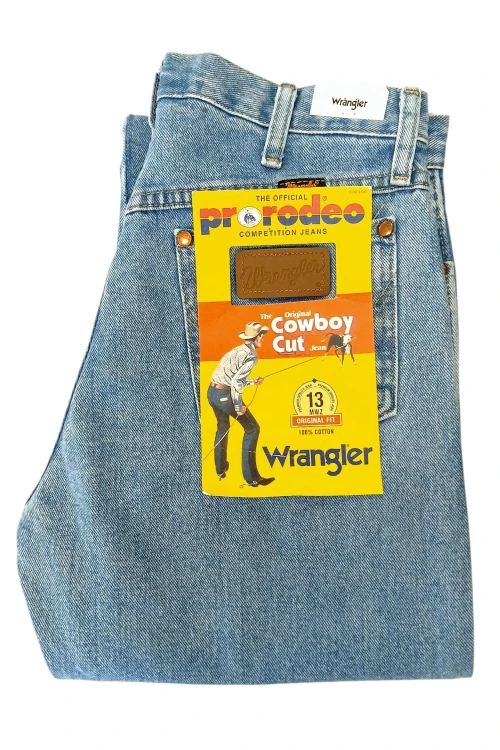 Wrangler 13MWZ Cowboy Cut Antique Wash proste jeansy męskie bez streczu