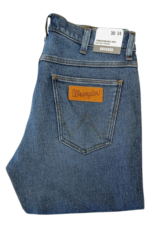 Wrangler Greensboro 803 Regular Straight Blanket Bay jeansy męskie proste