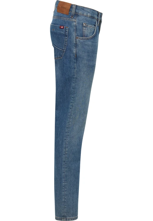 Mustang Michigan Straight Denim Blue jeansy męskie niebieskie - widok z boku