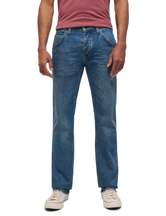 Mustang Michigan Straight Denim Blue jeansy męskie niebieskie