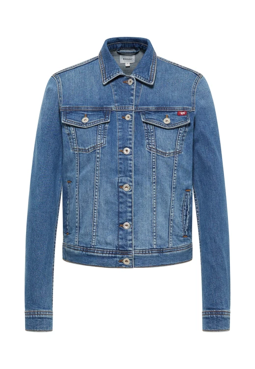 Mustang Santa Rosa Denim Blue kurtka jeansowa damska - widok z przodu