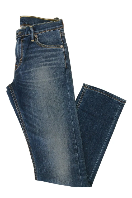 Levi's 504 Regular Straight Dark Wash jeansy męskie niebieskie - widok z przodu