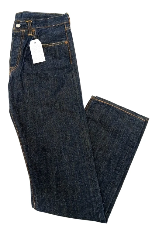 Levi's 501 Regular Fit Dark Stonewash jeansy męskie ciemne bez streczu - widok z przodu