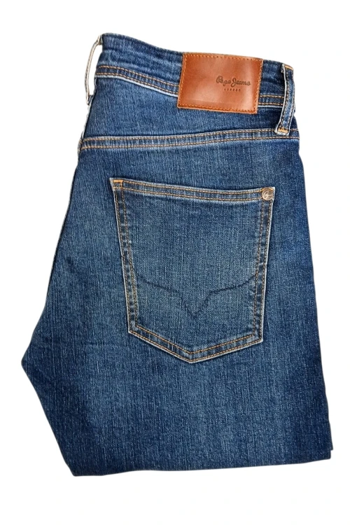 Pepe Jeans Tapered Denim jeansy męskie niebieskie