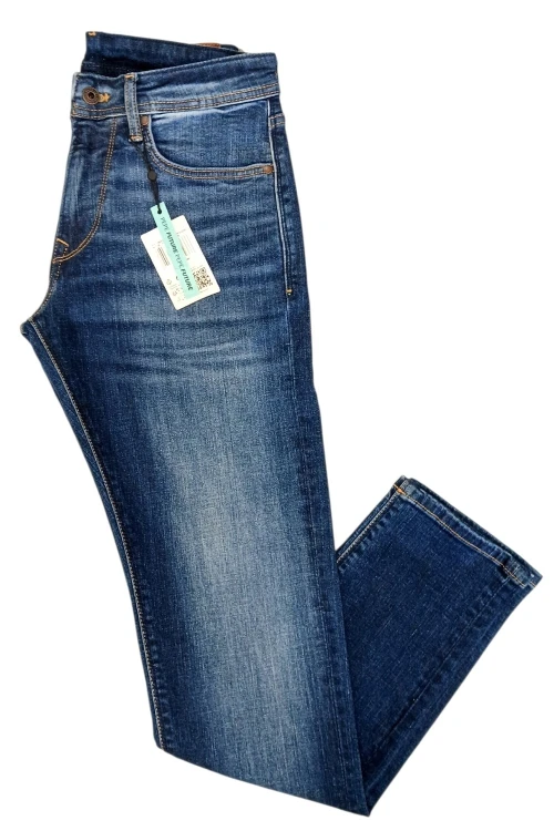 Pepe Jeans Tapered Denim jeansy męskie niebieskie - widok z przodu