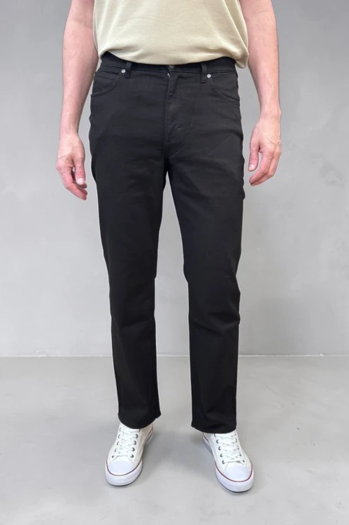 Lee West Clean Black jeansy męskie czarne proste