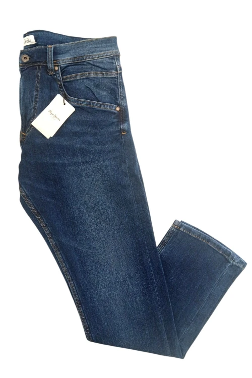 Jeansy męskie niebieskie Pepe Jeans Regular Track Denim - widok z przodu